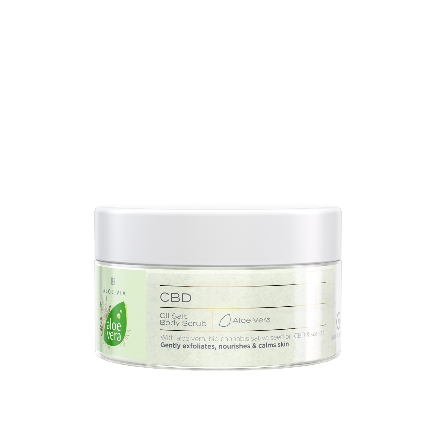 LR Health  Beauty AV CBD Telový peeling so soľou 300 g